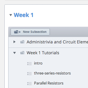 Studio le ayuda a mantener organizados sus cursos